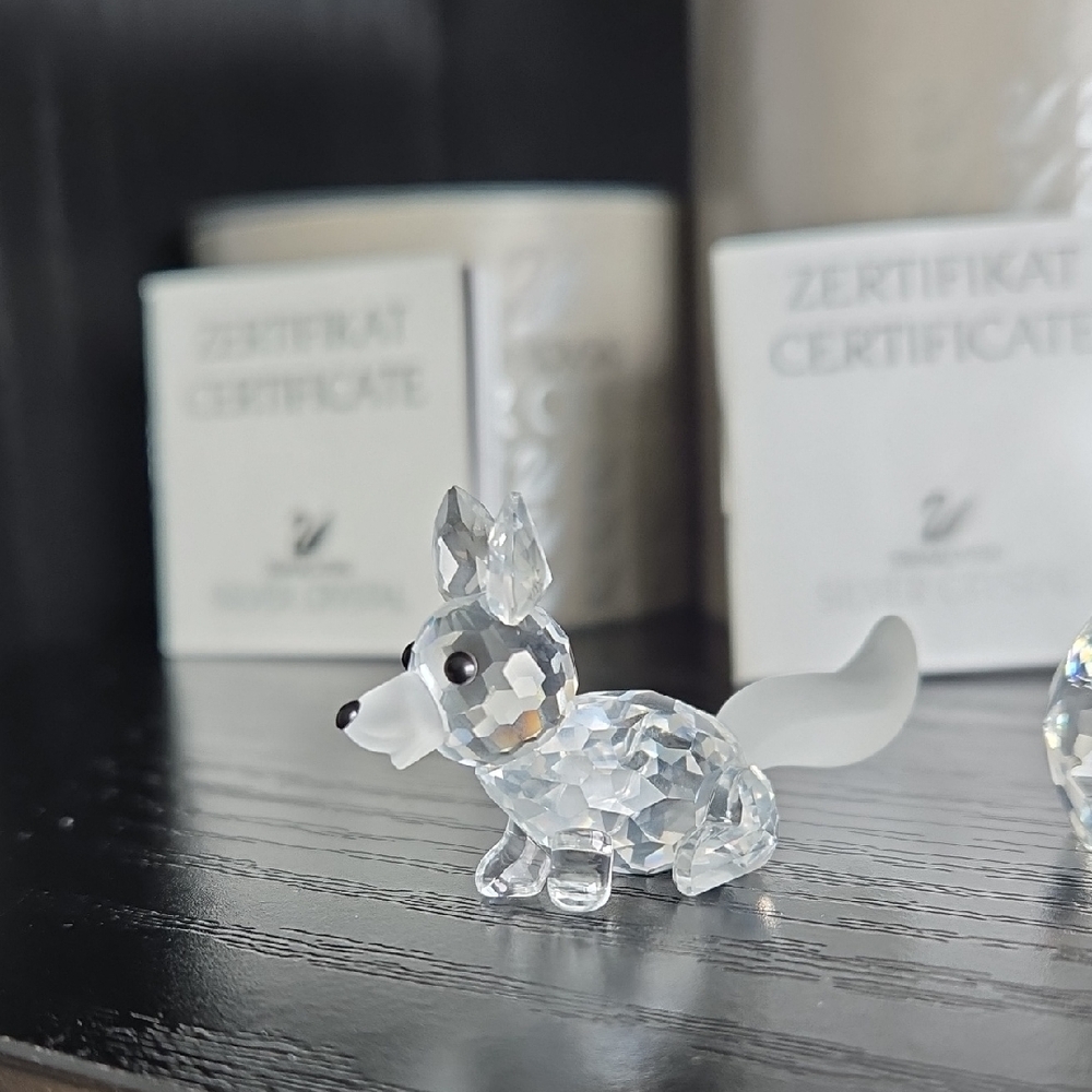 Swarovski Crystal Retired Fox Figurine